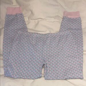 Vineyard Vines Pink and Blue Whale Print Pajama Pants